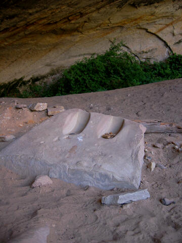 Metate used to grind corn