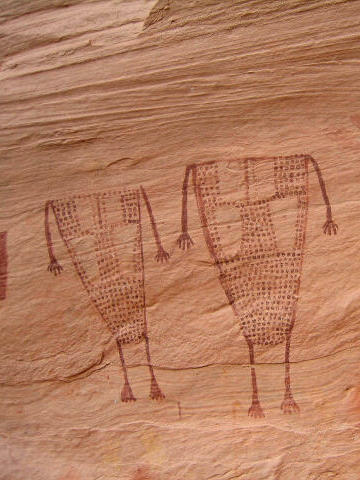 Pictographs at the Green Mask Ruins