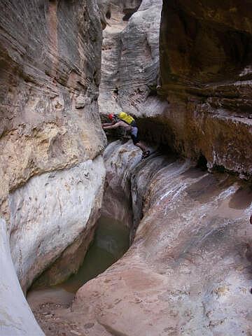 Playing in Short Canyon.