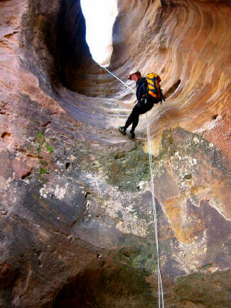 Bruce Neumann at the 45' rappel