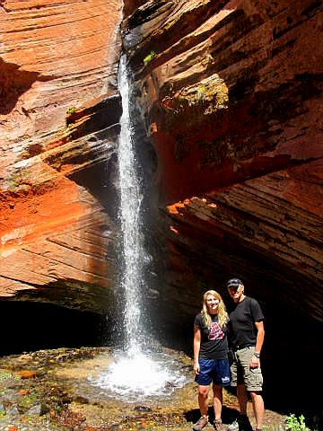 Sand Creek Waterfall - Torrey, utah