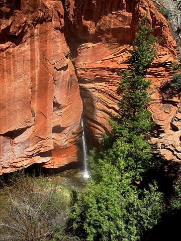 Sand Creek Waterfall - Torrey, utah