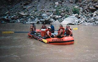 Relaxing between rapids