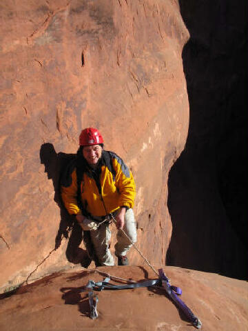 Shane on Rappel - Photo by Hank Moon