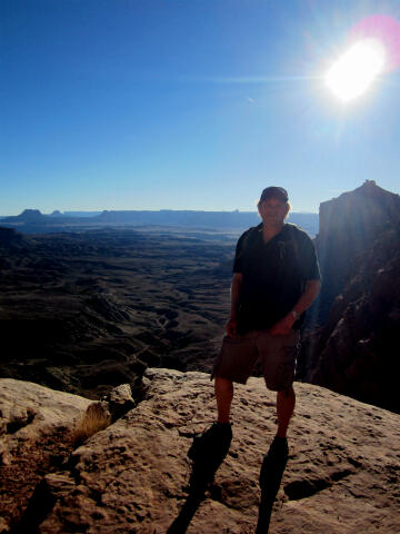 The view from False Kiva in Canyonlands National Park