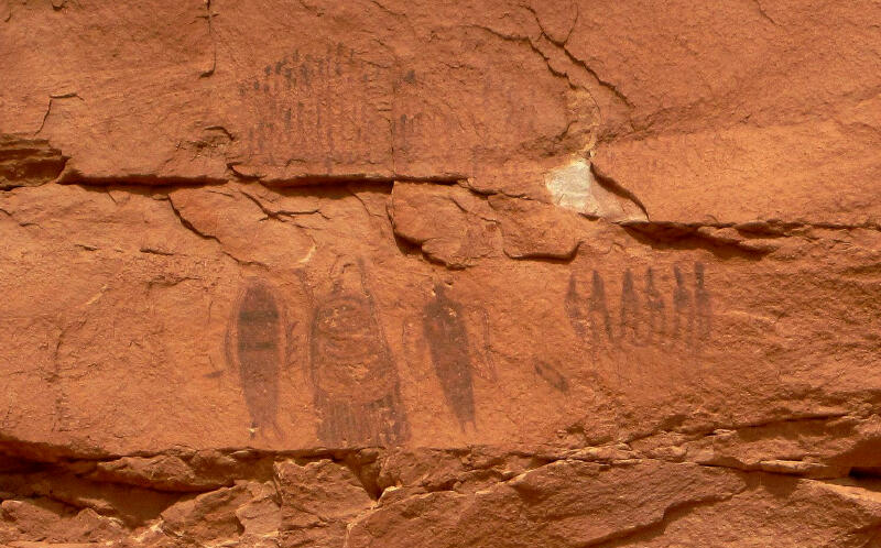 Intestine Man Pictograph Panel