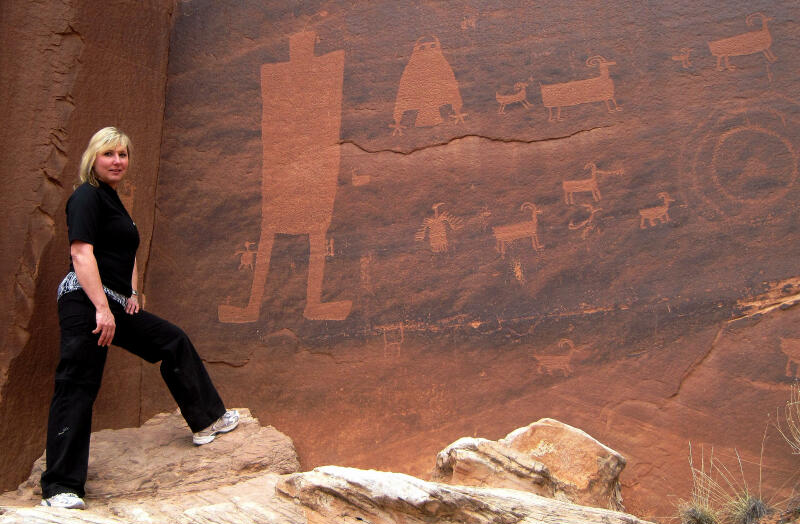 Owl Petroglyph Panel