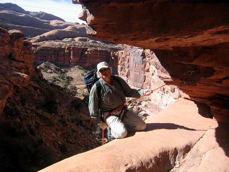 Your tour guide at the final rappel.