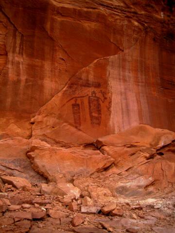 Snake in Mouth Pictograph Panel