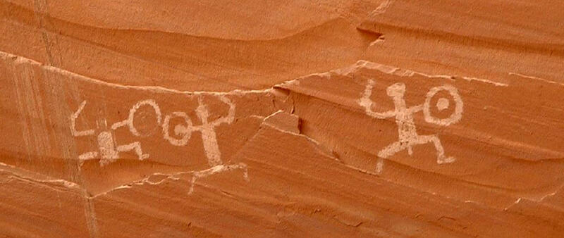 Defiance House Anasazi Pictographs - Lake Powell