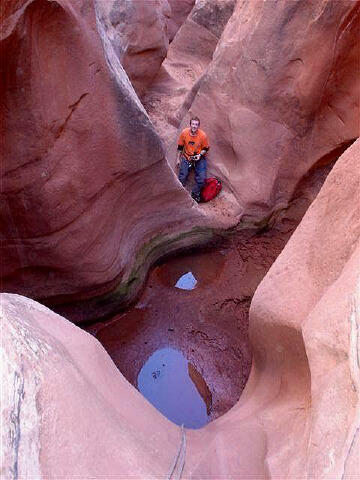 Bruce in the West Fork of Big Spring Canyon