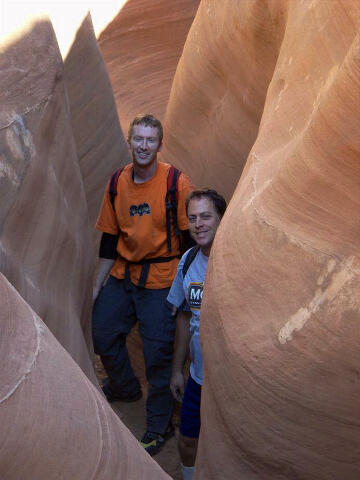 Bruce and Tom in West Fork of Big Spring Canyon