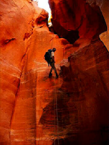 Neal Graham at the first required rappel