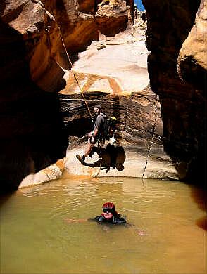 Jeff Baird & John Styrnol on 4th Rappel