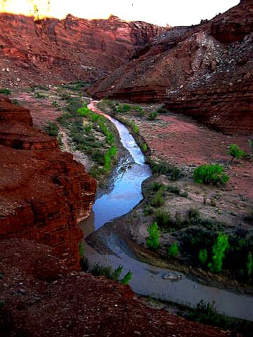 Muddy Creek Gorge from Hidden Splendor