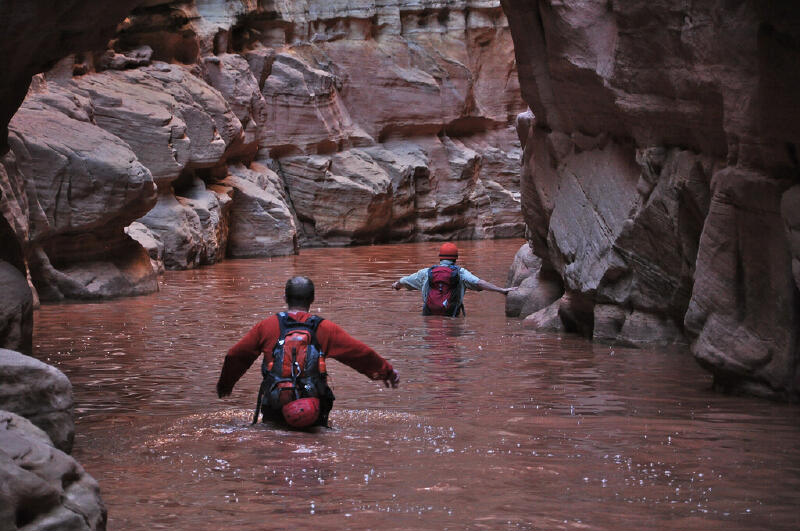 Don't be surprised if you encounter deep water in The Chute.