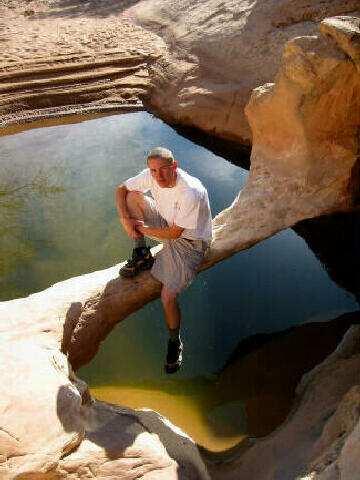 One of two natural bridges