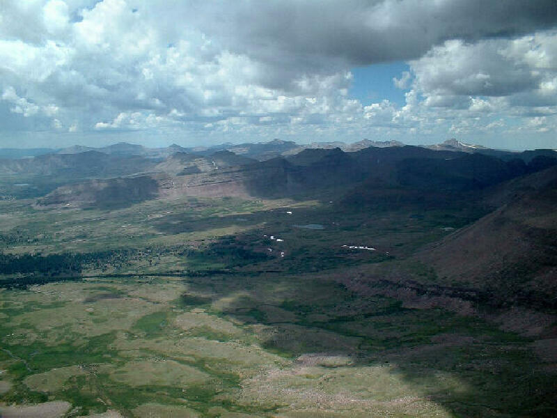 View from the top of Kings Peak