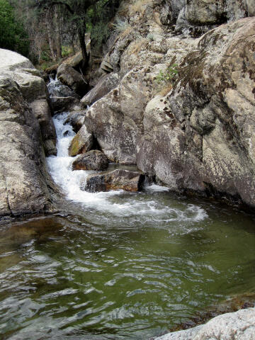 There is also a nice swimming hole above the slide.