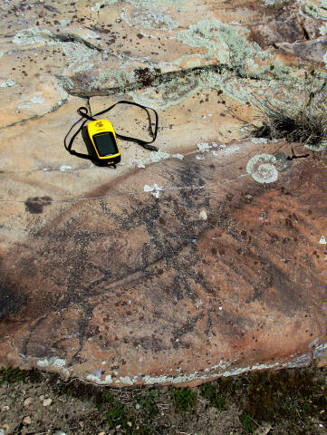 Three Warriors Petroglyph - Eagle Mountain