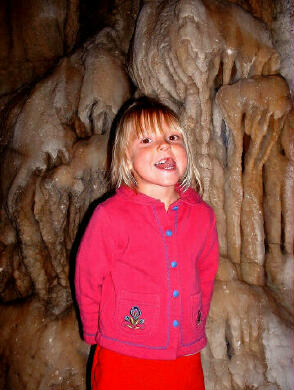 Serria inside Timpanogos Cave