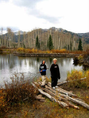 Stormy and Zak at the lake