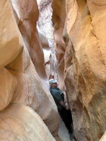 Climbing through Boltergiest.