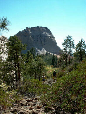 Hiking out