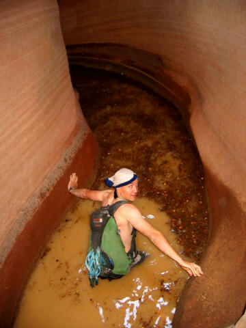 Tom Talboys in Red Cave