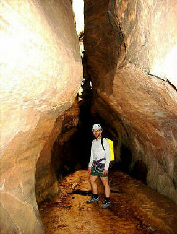 Hank Moon in the intriguing tunnel.